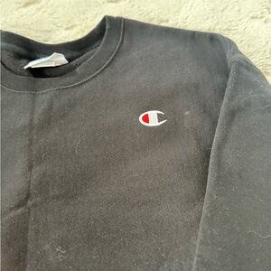 Champion Jet Black Crewneck